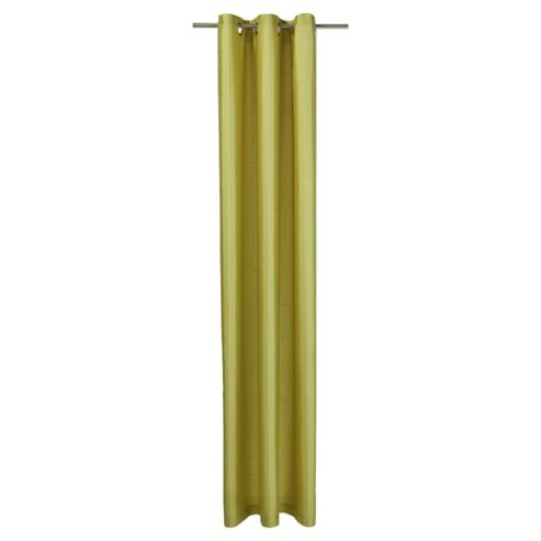 Image of Faux Silk Lined Eyelet Curtains W229xl229cm (90x90") - - Green