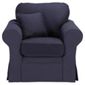 Louisa Loose Cover Only for Armchair Jaquard, Navy