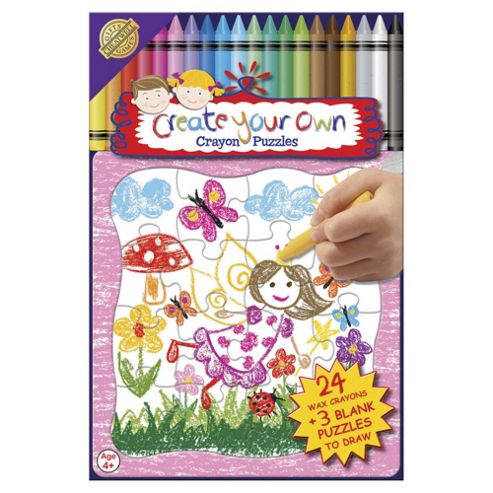 Image of Cheatwell Games Create Your Own Jigsaw Puzzle 24 Crayons