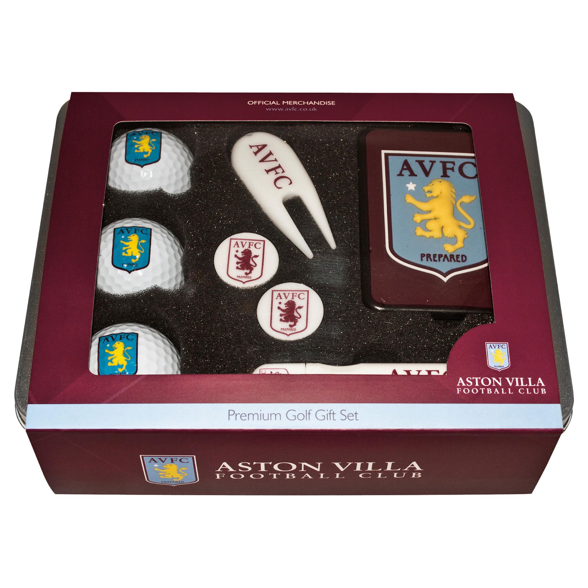 Aston Villa Premium Golf Tin Set