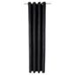 Tesco Faux Suede Unlined Eyelet Curtains W167xL183cm (66x72"), Black