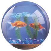 Fellowes Round Brite Mouse Mat with Goldfish Bowl Design and Non Slip Base..
