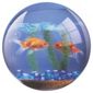 Fellowes Round Brite Mouse Mat with Goldfish Bowl Design and Non Slip Base..