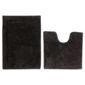 Tesco Pedestal And Bath Mat Set Black