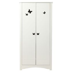 Butterfly Double Wardrobe, White