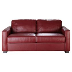 Colorado Leather Sofa Bed Red