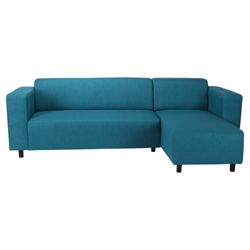 Stanza Fabric Corner Teal Right Hand Facing