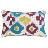 F&F Home ikat oblong cushion green