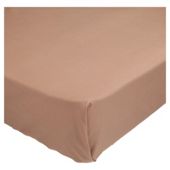 Tesco Flat Sheet Dark Natural- Double