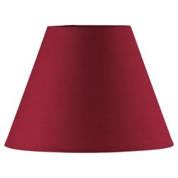 Tesco Lighting 23cm Plain Counter shade, Red