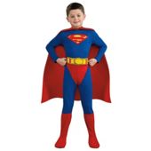 Superman Flat Chest Dress Up Medium - 5-8 years