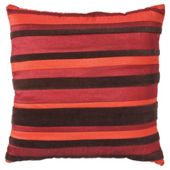 F&F Home stripe cushion, red