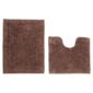 Tesco Pedestal and Bath Mat Set Dark Natural
