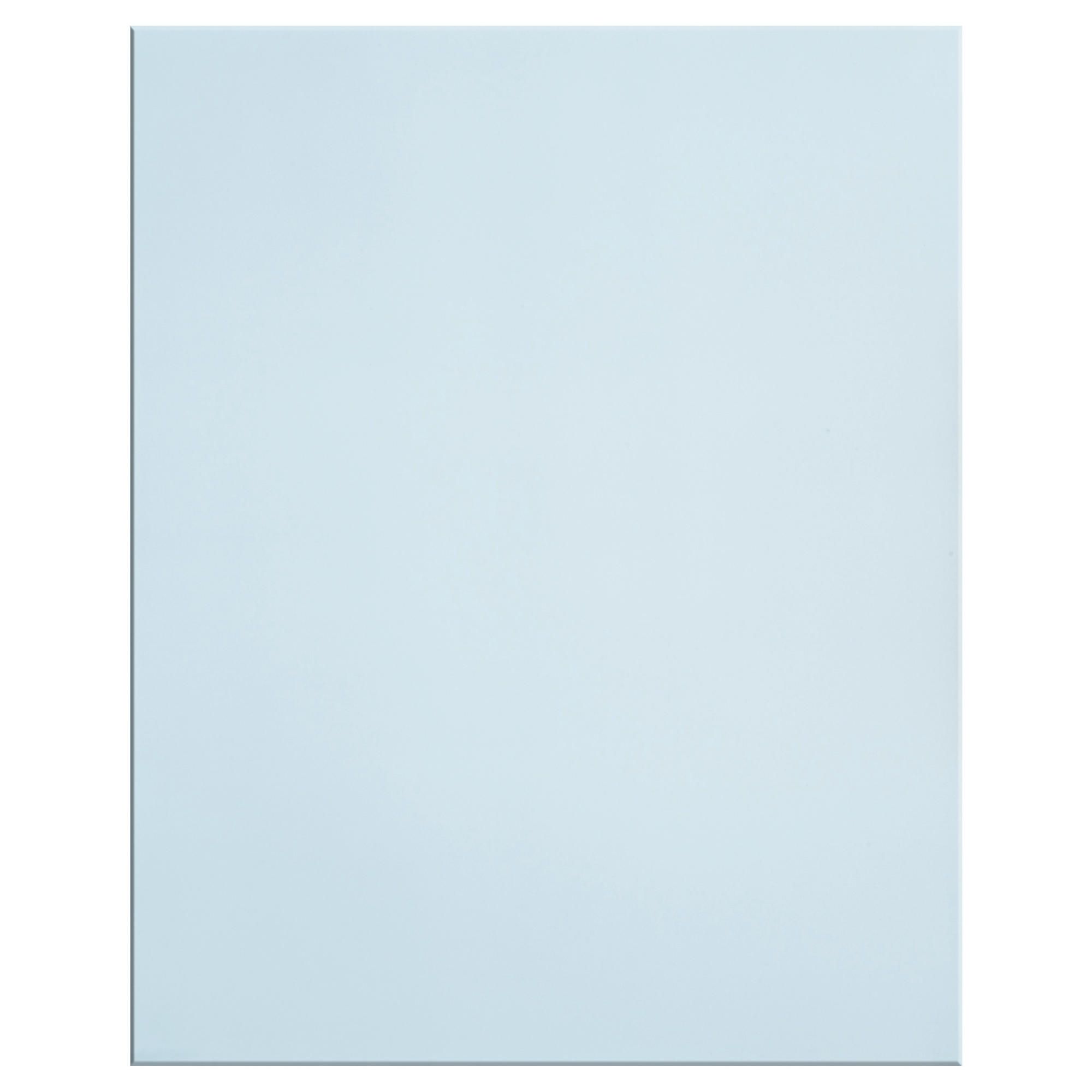 Plain Glass Splashback Silver 60x75 