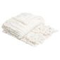 Tesco Ruffles Throw, Champagne