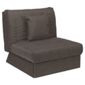 Morton Fabric Single Sofa Bed Chocolate