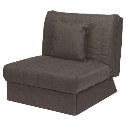 Image of Morton Fabric Single Sofa Bed, Chocolate
