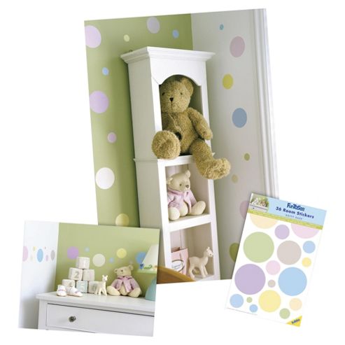 Image of Funtosee Nursery Polka Dot Wall Stickers