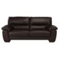 Alfredo Large Leather Sofa Brown