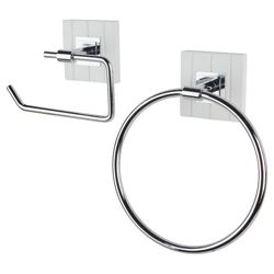 Southwold Towel Ring and Toilet Roll Holder Set
