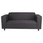 Stanza Fabric Medium Sofa Charcoal
