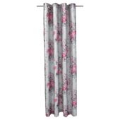Tesco Vintage Floral Print lined eyelet Curtains W162xL183cm (64x72"), Pink
