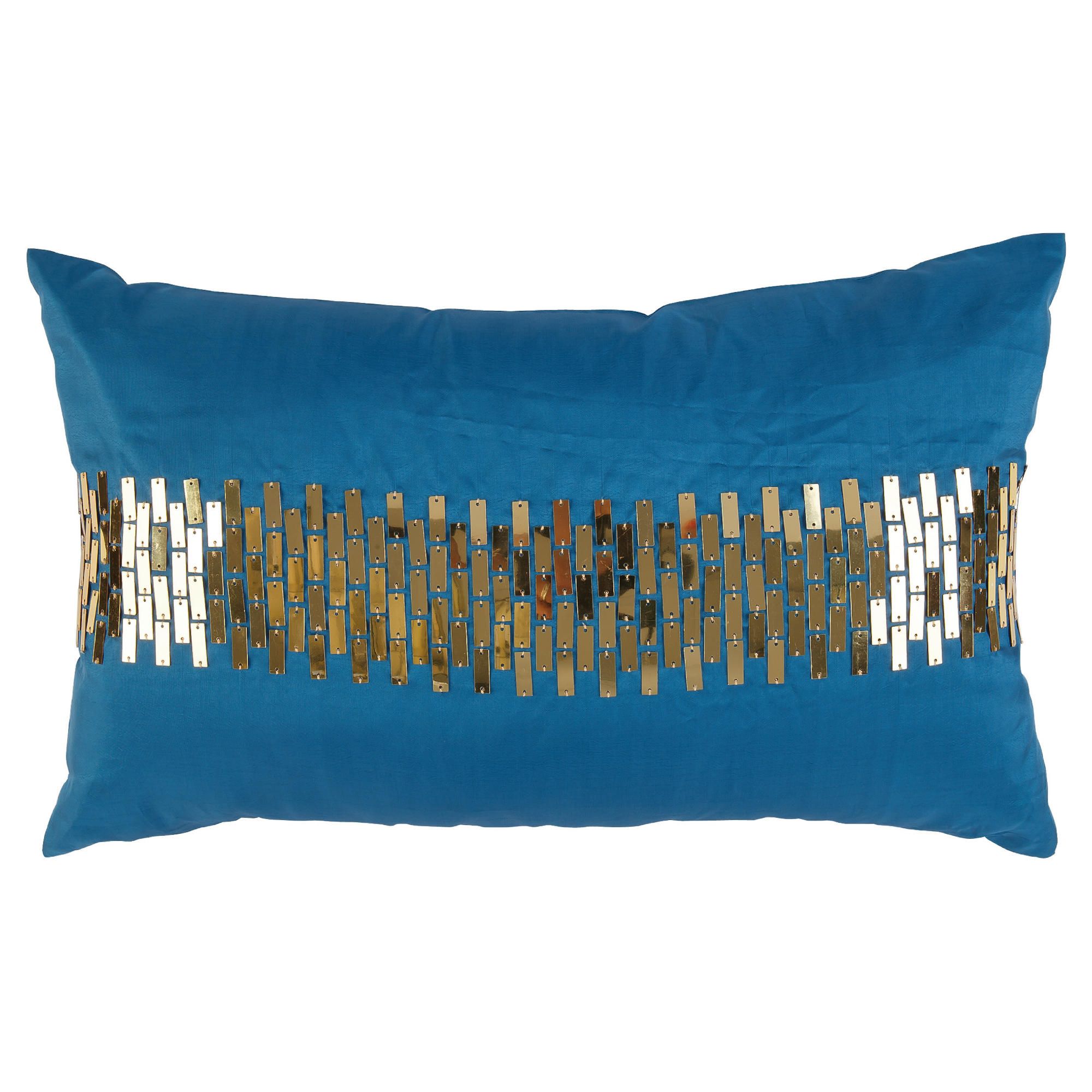 F&F Home sequin panel cushion- teal F&F Home sequin panel cushion- teal