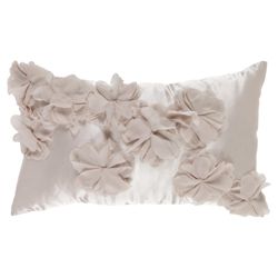 F&F Home 3d flower cushion, champagne