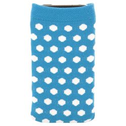 Orbyx Polka Dot Sock Smartphone Universal Blue