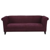 Millie Large Fabric Sofa Plum