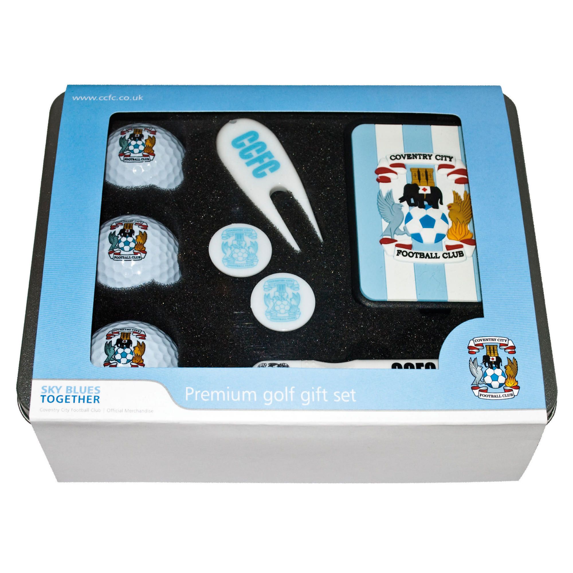 Coventry City Premium Golf Tin Set