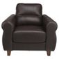 Fabio Leather Armchair Brown