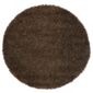 Tesco Rugs circle shaggy rug chocolate 120x120cm