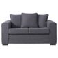 Amy Small Fabric Sofa Charcoal
