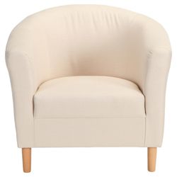 Tub Fabric Accent Chair Natural