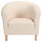 Tub Fabric Accent Chair Natural