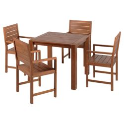 Hampton Wooden 4 Seater Patio Set