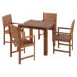 Hampton Wooden 4 Seater Patio Set