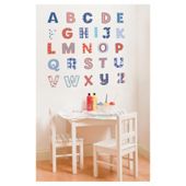 FunToSee Red, White and Blue Alphabet Wall Stickers - Uppercase