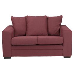 Amy Small Fabric Sofa Plum