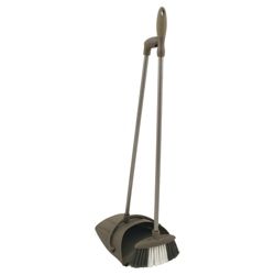 Soft Grip Lobby Dustpan Set - Grey