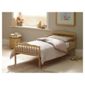 Saplings Junior Bed in a Box, Beige Gingham (Includes bed, mattress, quilt, pillow, pillow case & duvet cover)