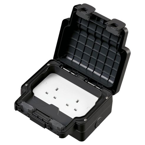 Image of Mk Masterseal Plus Double Unswitched Socket