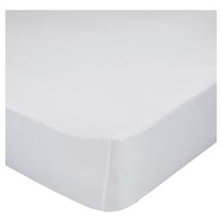Finest Pima Cotton King Size Fitted Sheet, White