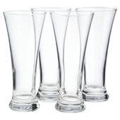 Tesco Set of 4 Pilsner Glasses.