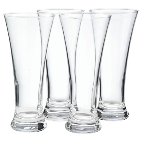 Image of Tesco Set Of 4 Pilsner Glasses