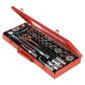 Silverline Socket Wrench Set 1/2  Drive Metric/AF 42 Piece