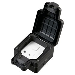 MK Masterseal Plus Switched Connection Unit - Black