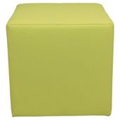 Stanza Leather Effect Cube Lime Green