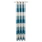 Tesco Stripe Taffetta lined eyelet Curtains W162xL183cm (64x72"), Duck egg